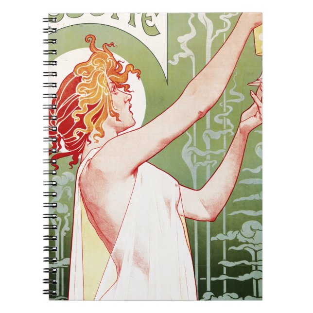 Cuaderno Vintage Absinthe Robette y Art Nouveau (Frente)
