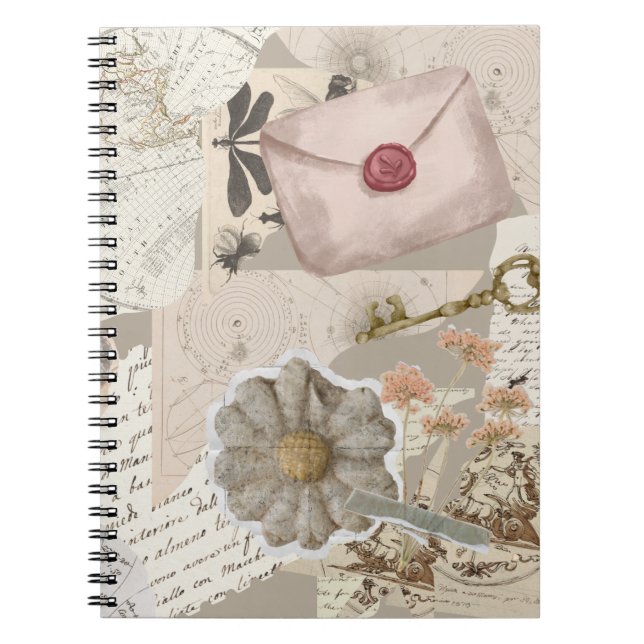 Cuaderno Vintage Aesthetic Collage Notebook (Frente)