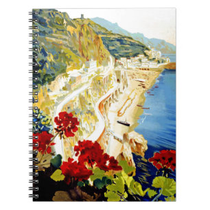 Cuaderno Vintage Amalfi Italia Europa Viajes