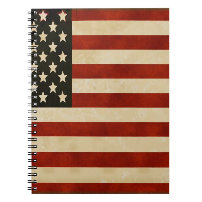 Cuaderno Vintage American Flag GIFTS (Frente)