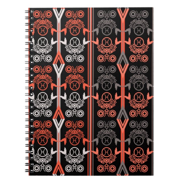 Cuaderno Vintage arábiga retro ornamental sin mar (Frente)