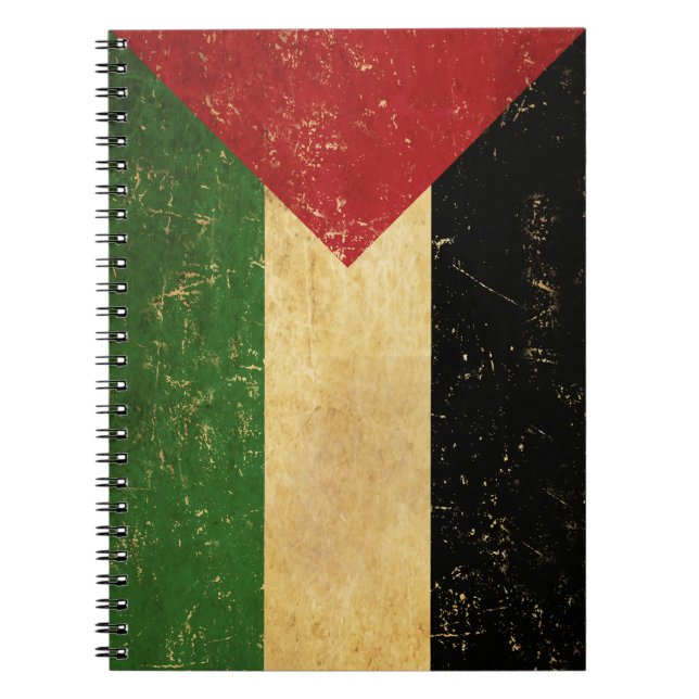 Cuaderno Vintage Bandera Palestina (Frente)