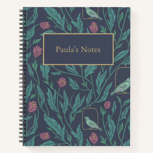 Cuaderno Vintage Bird in Garden Sketch & Notes (Anverso)