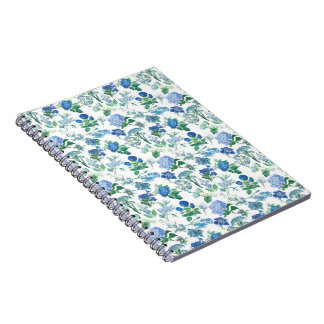 Cuaderno Vintage Blue Flowers Notebook