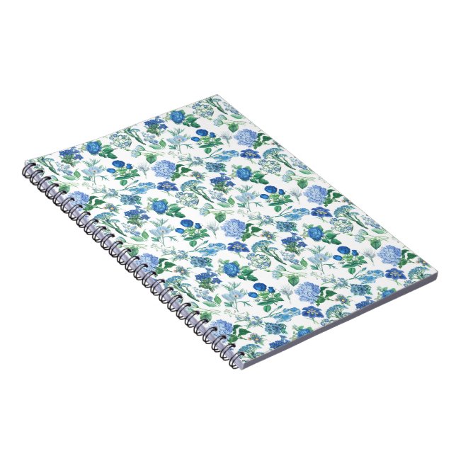 Cuaderno Vintage Blue Flowers Notebook (Lado Derecho)