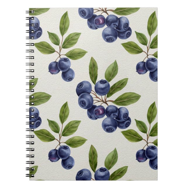 Cuaderno Vintage Blueberry Botanless Seamless (Frente)