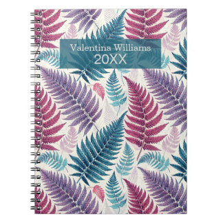 Cuaderno Vintage Botanical Fern Monogram
