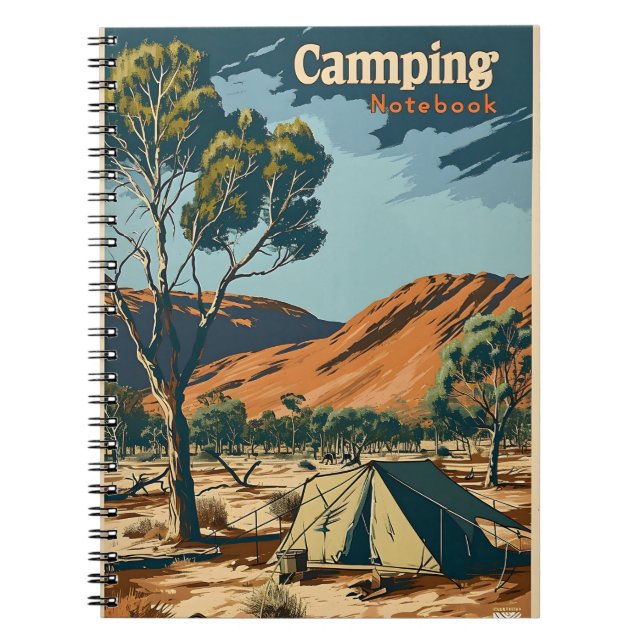 Cuaderno Vintage Camping Outback Australia (Frente)