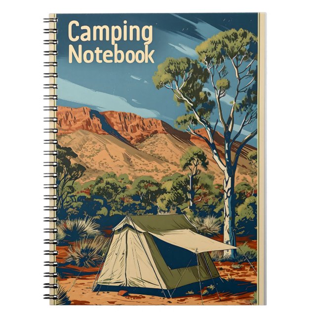 Cuaderno Vintage Camping Outback Australia (Frente)