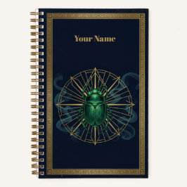 Cuaderno Vintage Celestial Scarab & Emerald Beetle Archival
