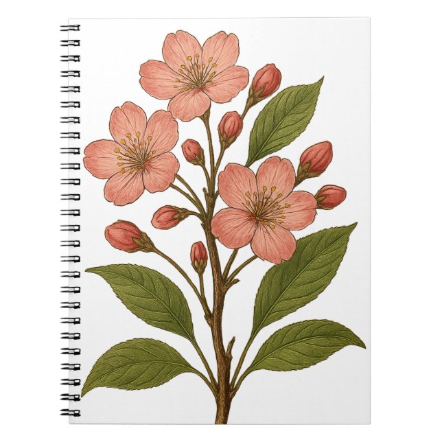 Cuaderno Vintage Cherry Blossom (Frente)