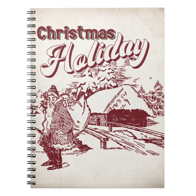 Cuaderno Vintage Christmas Holiday  (Frente)