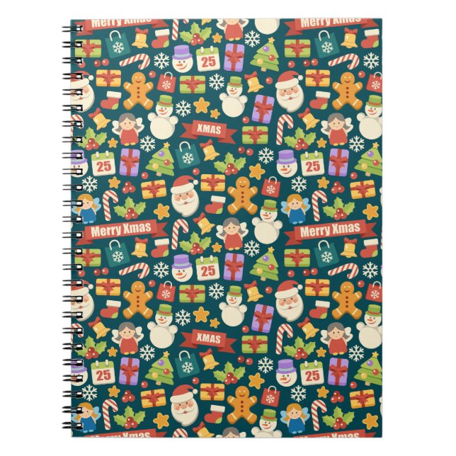 Cuaderno Vintage Christmas Nutcrackers Feliz Navidad (Frente)