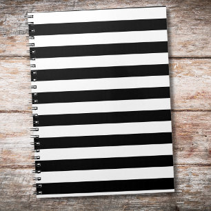 Cuaderno Vintage Classic rayas negras y blancas