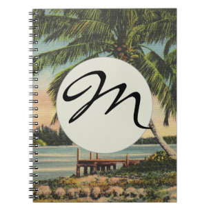 Cuaderno Vintage Coconut Palmas Breeze Tropical Sunset