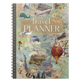 Cuaderno Vintage Collage Travel Planner