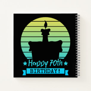 Cuaderno Vintage Colorful Happy 70 cumpleaños