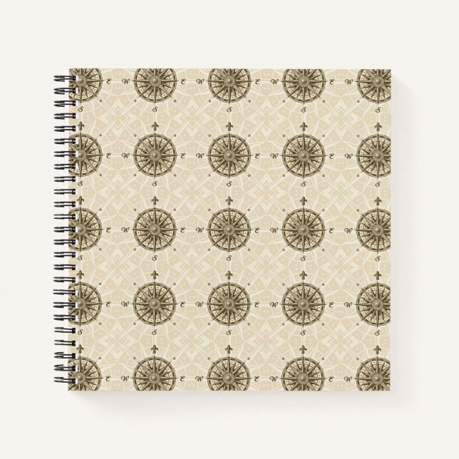 Cuaderno Vintage Compass Rosa (Anverso)
