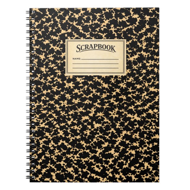 Cuaderno Vintage Composition book  scrapbook  (Frente)