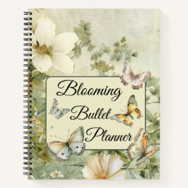 Cuaderno Vintage Cottage Wildflower Blooming Bullet Planner
