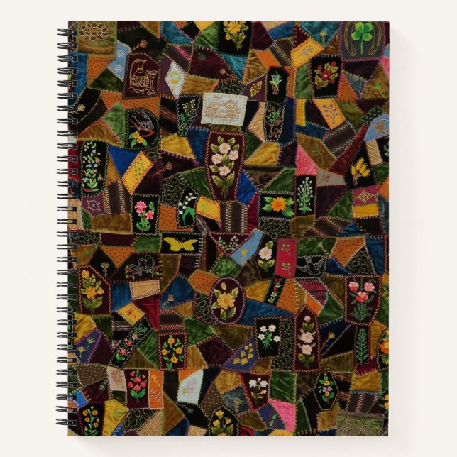 Cuaderno Vintage Crazy Quilt (Anverso)