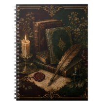 Cuaderno Vintage Dark Academia | Libros Antiguos