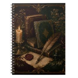 Cuaderno Vintage Dark Academia | Libros Antiguos