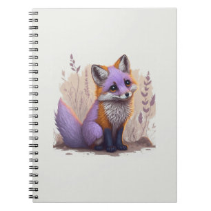 Cuaderno Vintage de flor Crown Fox Design