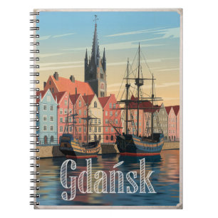 Cuaderno Vintage de Gdansk Poland