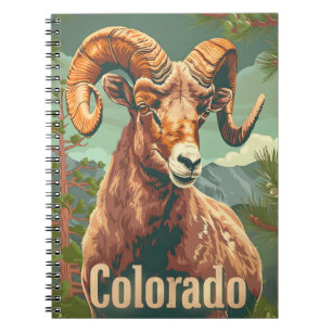 Cuaderno Vintage de ovino colorado bighorn