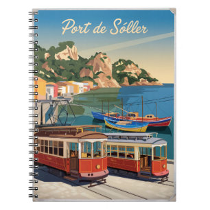 Cuaderno Vintage de Port de Soller Mallorca