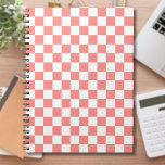 Cuaderno Vintage de tablero de ajedrez negro rojo Pastel<br><div class="desc">Vintage de tablero de ajedrez rojo y blanco pastelero.</div>