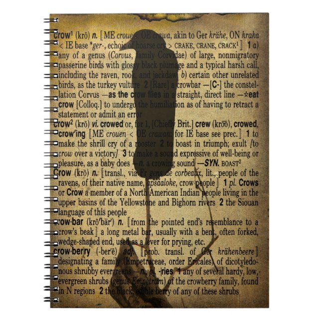 Cuaderno Vintage Define Crow (Frente)