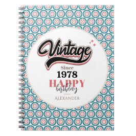 Cuaderno Vintage desde 1978