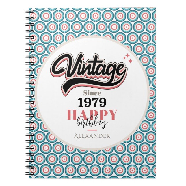 Cuaderno Vintage desde 1979 (Frente)