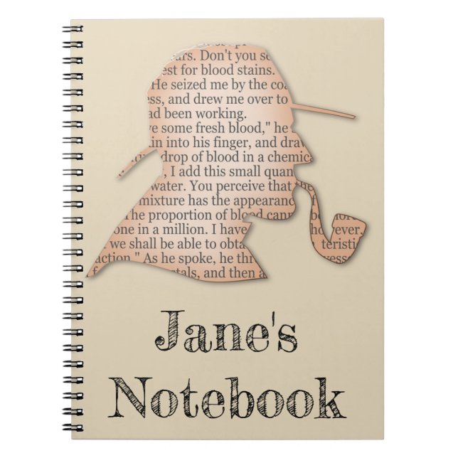 Cuaderno Vintage detective del Victorian del detective (Frente)