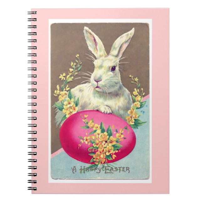 Cuaderno Vintage Easter Bunny Ilustracion (Frente)