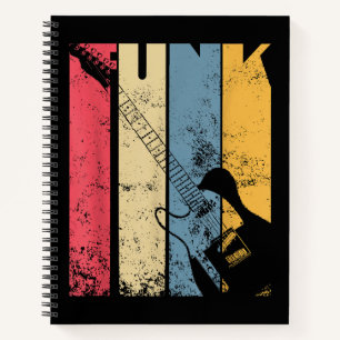 Cuaderno Vintage Electric Guitar Funk Regalos de amante de 