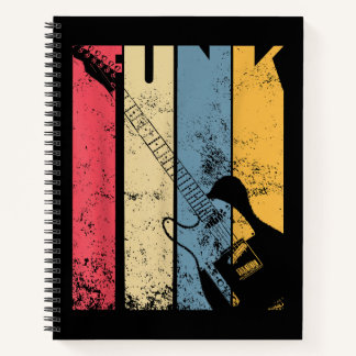 Cuaderno Vintage Electric Guitar Funk Regalos de amante de 