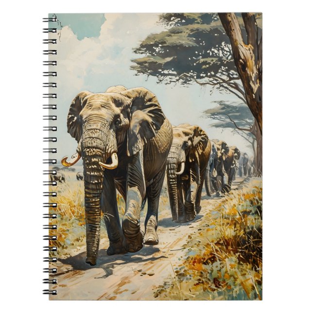 Cuaderno Vintage elefante (Frente)