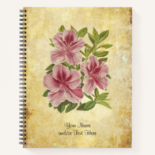 Cuaderno Vintage Elegant Rhododendron