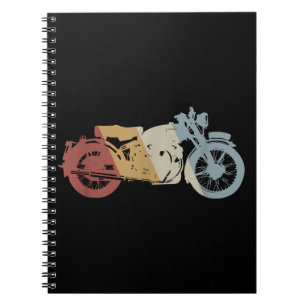 Cuaderno Vintage estilo retro de motocicleta