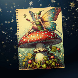 Cuaderno Vintage Fairy y Mushrooms