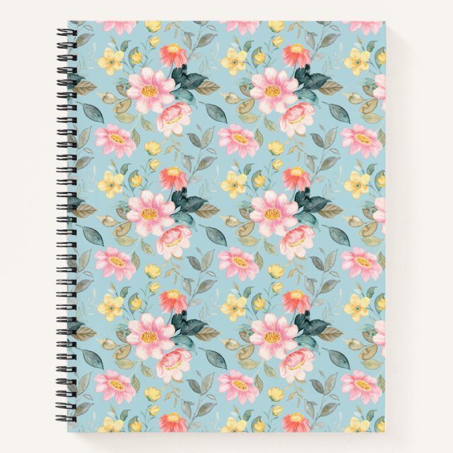 Cuaderno Vintage Floral (Anverso)