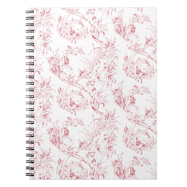 Cuaderno Vintage Floral Fantasía Fantasía Francesa-Rosa (Frente)