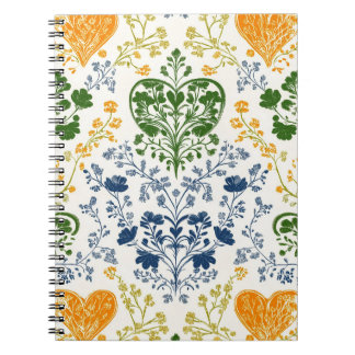 Cuaderno Vintage Floral Pattern Notebook