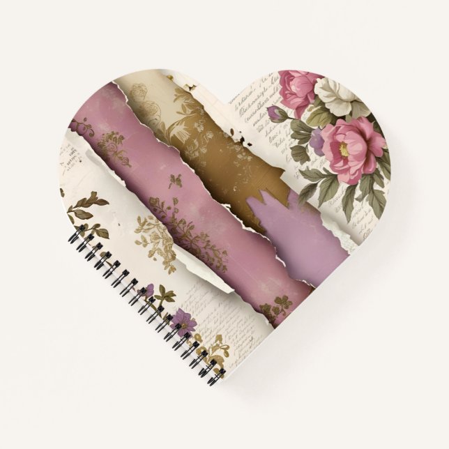 Cuaderno Vintage Floral - Spiral Notebook (Anverso)