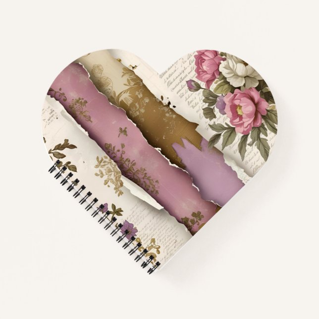 Cuaderno Vintage Floral - Spiral Photo Notebook  (Anverso)