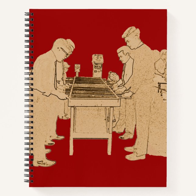 CUADERNO VINTAGE FOOSBALL FUZBOLL FOTO TABLE FOOTBALL (Anverso)