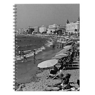 Cuaderno Vintage France Cannes the beach